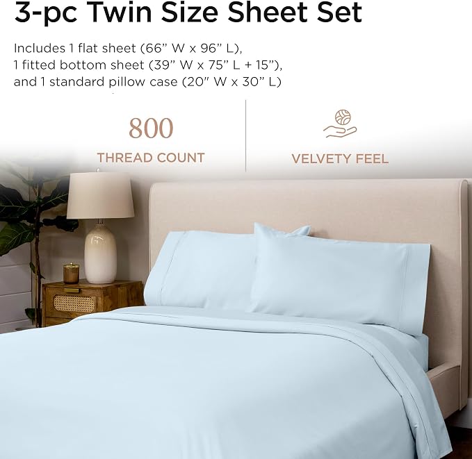 Threadmill Luxury 800 Thread Count 100% Cotton Sheets - Image 2