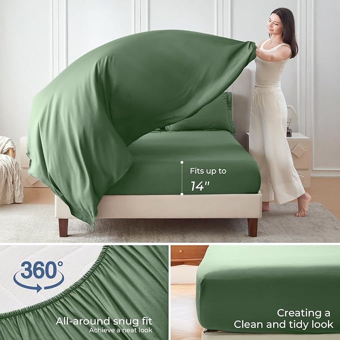 Sasttie King Size Comforter Set, 7 Pieces Bed in a Bag King, Complete Bedding - Image 4