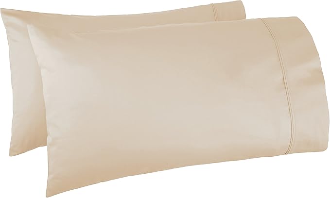 Amazon Basics 400 Thread Count Cotton Pillow Case, Pillows Not Included by AmazonBasics