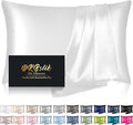 Silk Pillowcase for Hair and Skin, Mulberry Silk Pillow Cases Standard Size by HOME