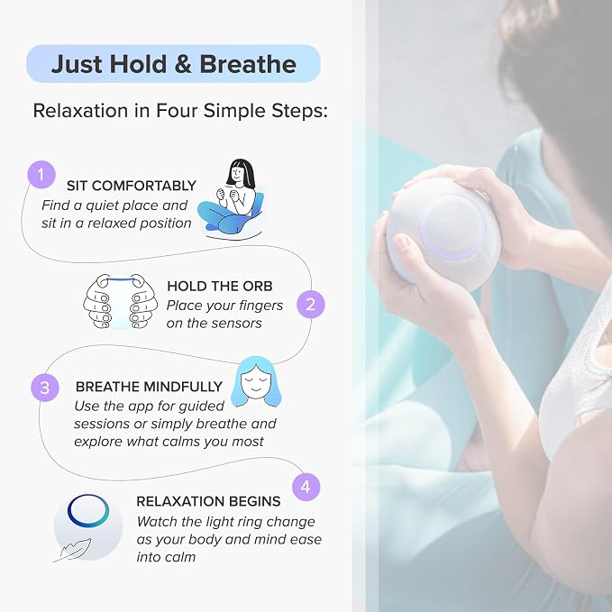 Reflect Orb: Smart tracker for better mental health. Biofeedback device to - Image 6
