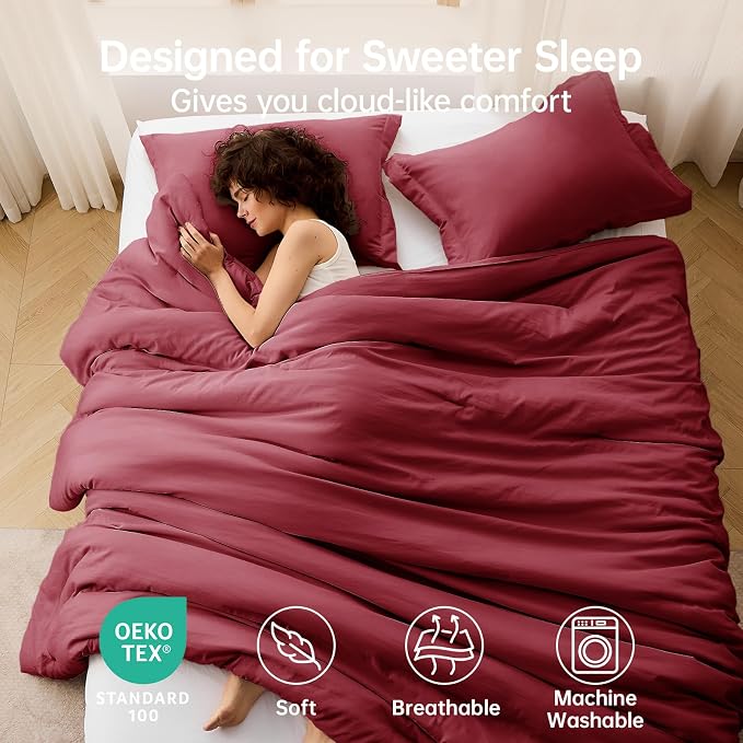 MUXHOMO Queen Comforter Set, All Season Ultra Soft Down Alternative Bedding - Image 2