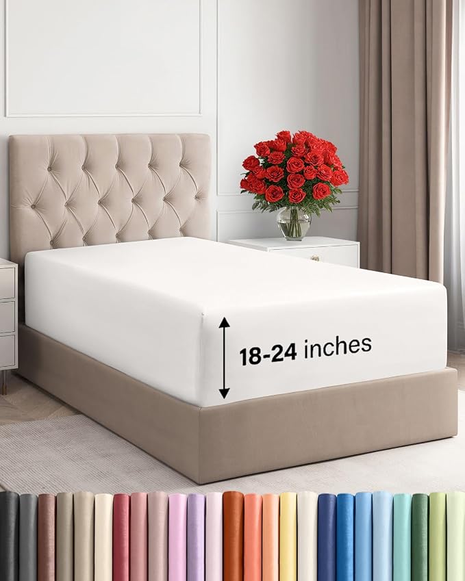 Extra Deep Twin Fitted Sheet by CGKUnlimited