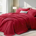 King Comforter Set Red by Velorose