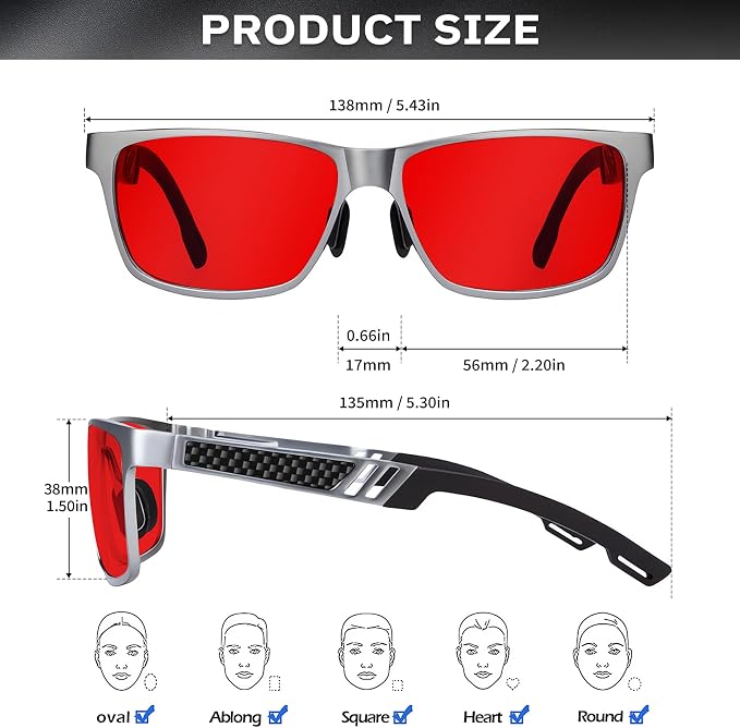 ANYLUV Blue Light Blocking Glasses Men Computer Gaming Glasses Lightweight - Image 4