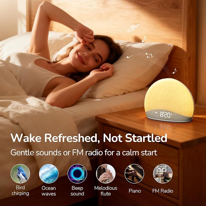 HOUSBAY Sunrise Alarm Clock Radio - Image 4