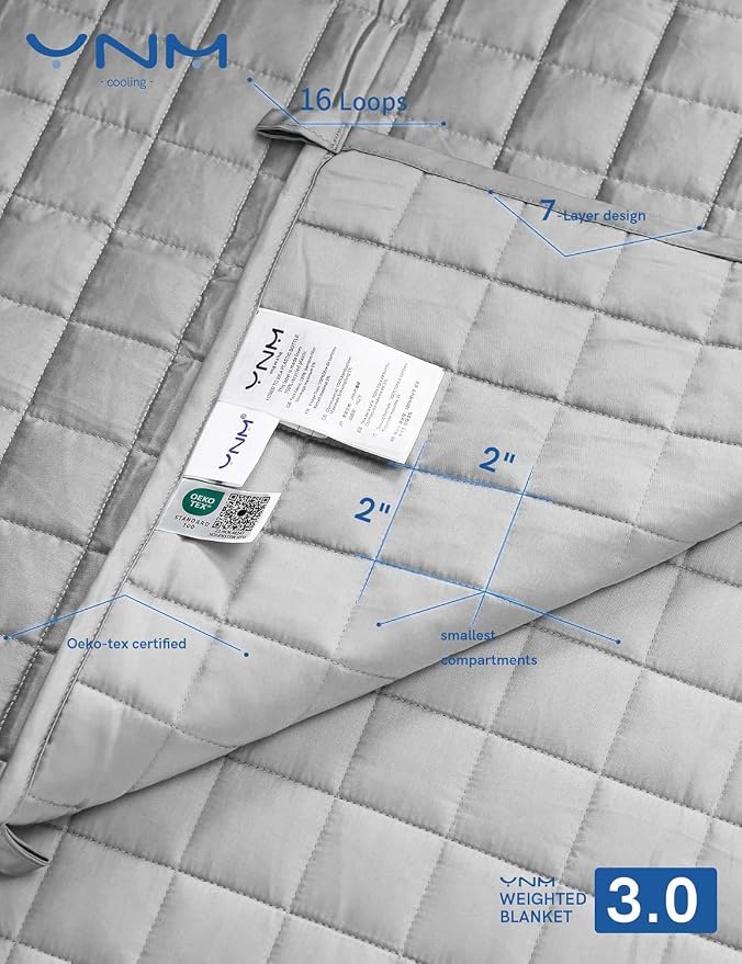 YnM King Size Cooling Weighted Blanket - Image 4