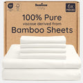 Bambaw King Sheet Set 6pcs – 100% Viscose Derived from Bamboo Sheets King Deep by Bambaw