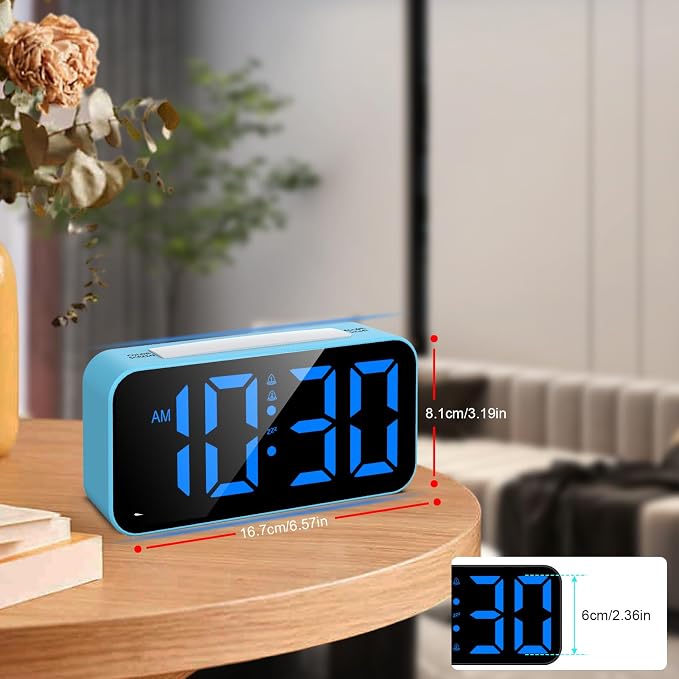 Topski Loud Alarm Clocks for Bedrooms Heavy Sleepers, Digital Clock - Image 6