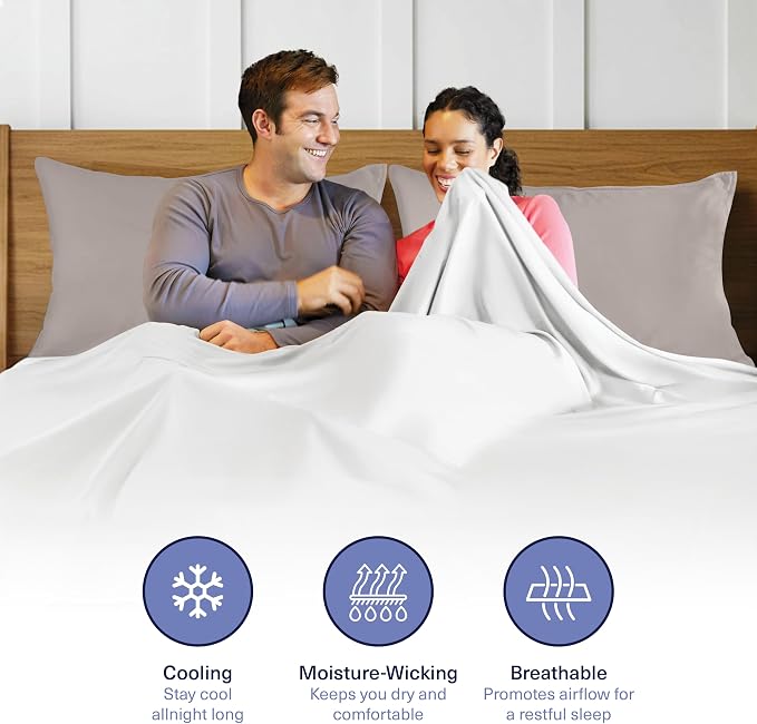 Kickoff Viscose Bamboo Pillowcase, 100% Organic Hidden Zippered Viscose Bamboo - Image 7