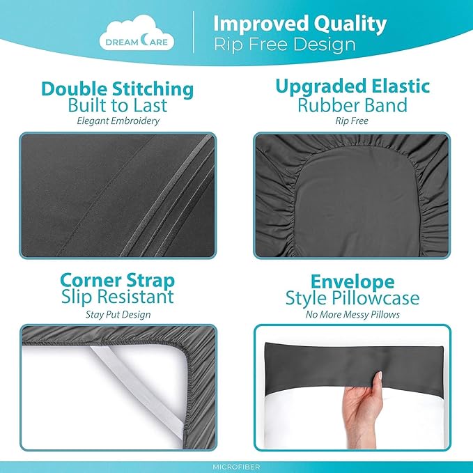 DREAMCARE Queen Sheet Set - Image 6