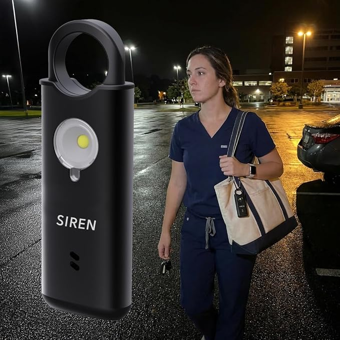 Personal Safety Alarm by Silent Beacon – 135dB Siren, Flashing Light, Pull & - Image 7