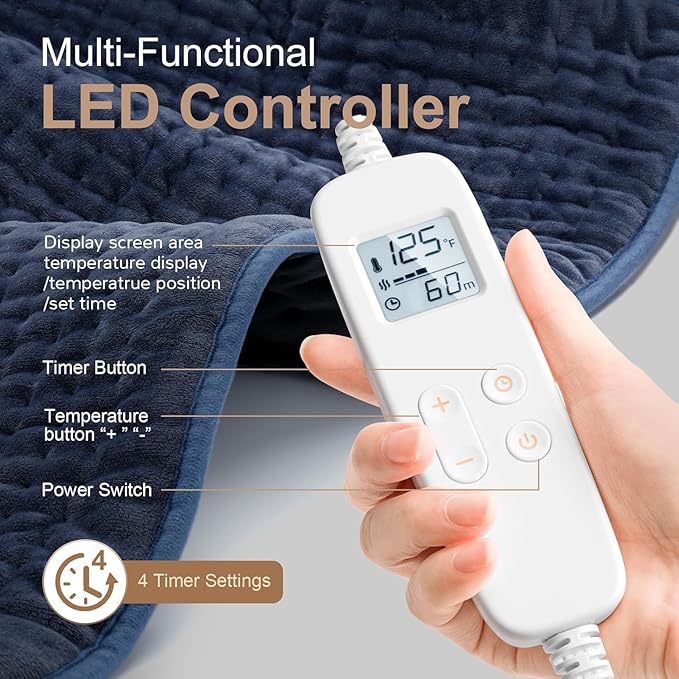VAAGHANM Heating Pad: 33 x 17 inches Electric Heating Pad - Image 6