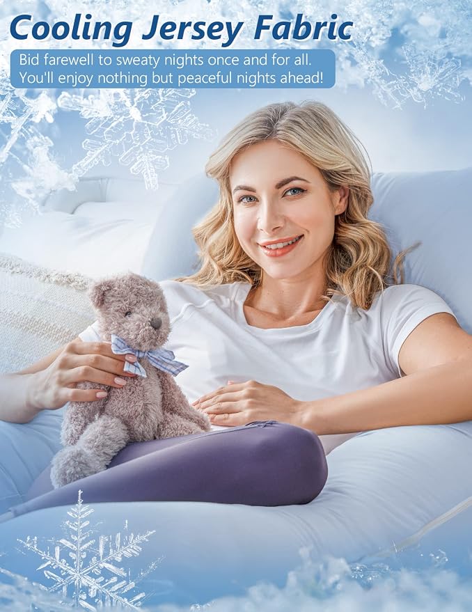 Meiz Pregnancy Pillow, Cooling Pregnancy Pillows - Image 4