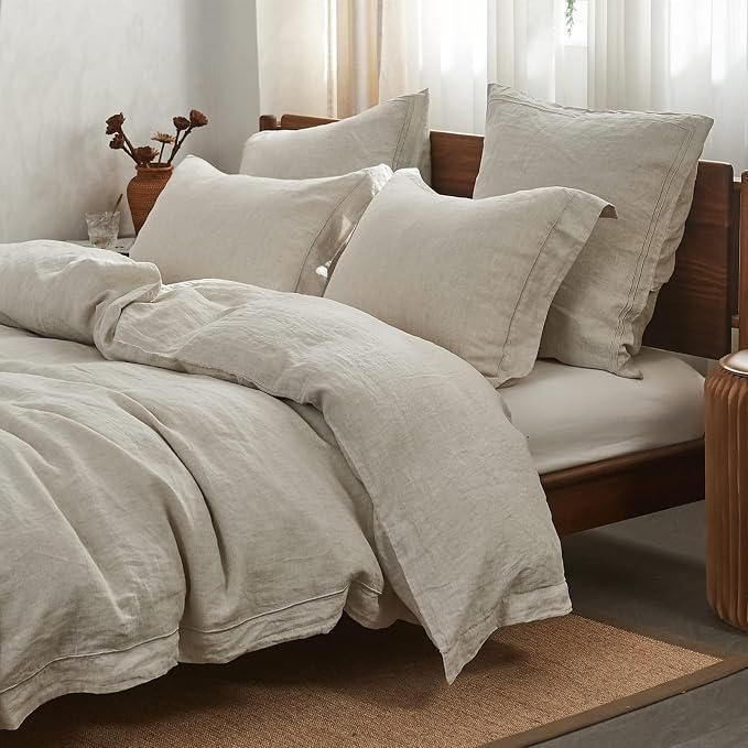 Simple&Opulence 100% French Flax Linen Duvet Cover Set by SimpleOpulence