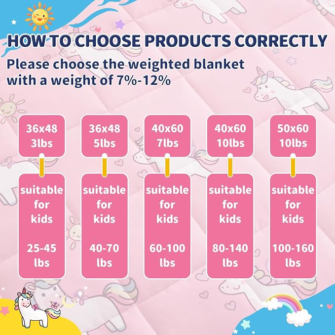anfie Weighted Blanket Kids, Weighted Blanket Cooling Blanket - Image 7