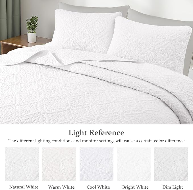 Exclusivo Mezcla California King Quilt Bedding Set, Lightweight Soft Bedspreads - Image 3
