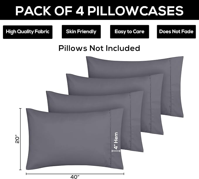 Utopia Bedding King Pillow Cases - Image 3