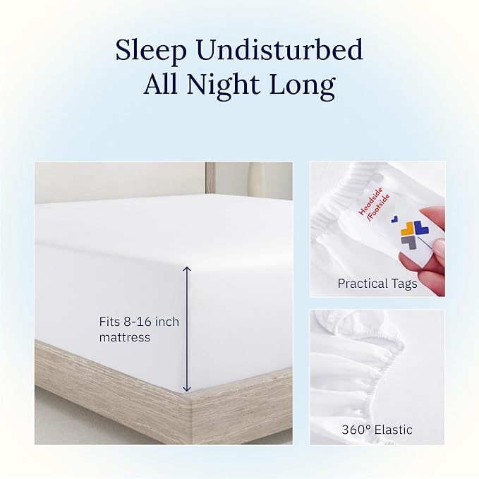 California Design Den Queen Fitted Sheet Only - Image 5