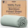 Bambaw 100% Viscose Derived from Bamboo Fitted Sheet Twin Size, 15’’ Deep by Bambaw