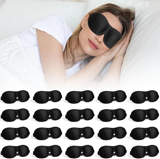 Bonuci 20 Pack Sleep Mask Blackout 3D Eye Mask - Image 8