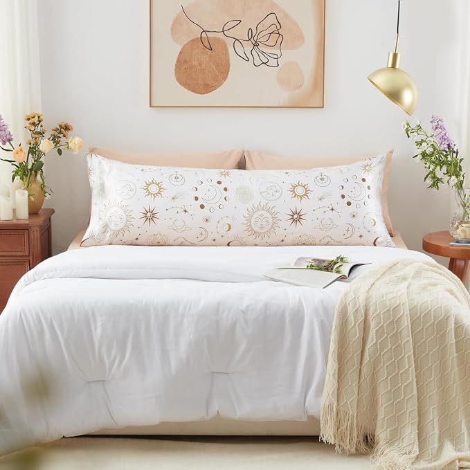 EXQ Home Satin Body Pillow Pillowcase Super Soft Silk Pillowcase, Body Pillow - Image 2