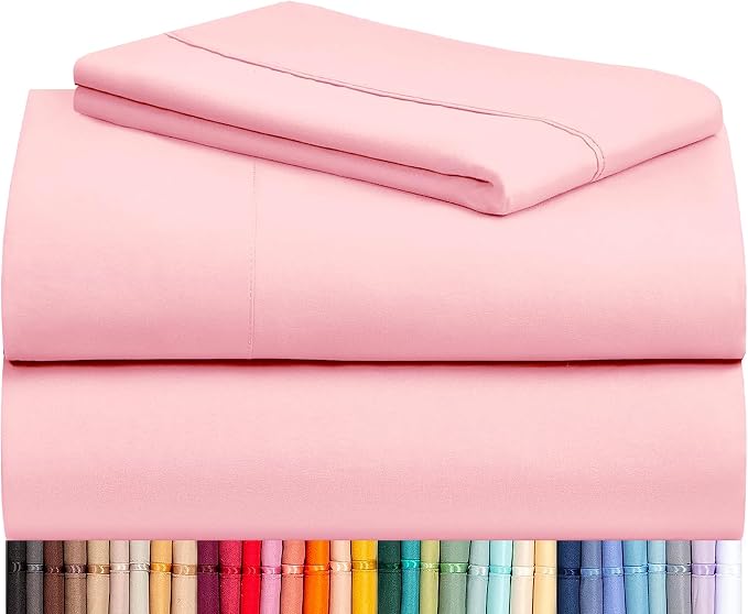 LuxClub 3 PC Twin Sheet Set, Deep Pockets Wrinkle Free Cooling Bed Sheets Hotel by LuxClub