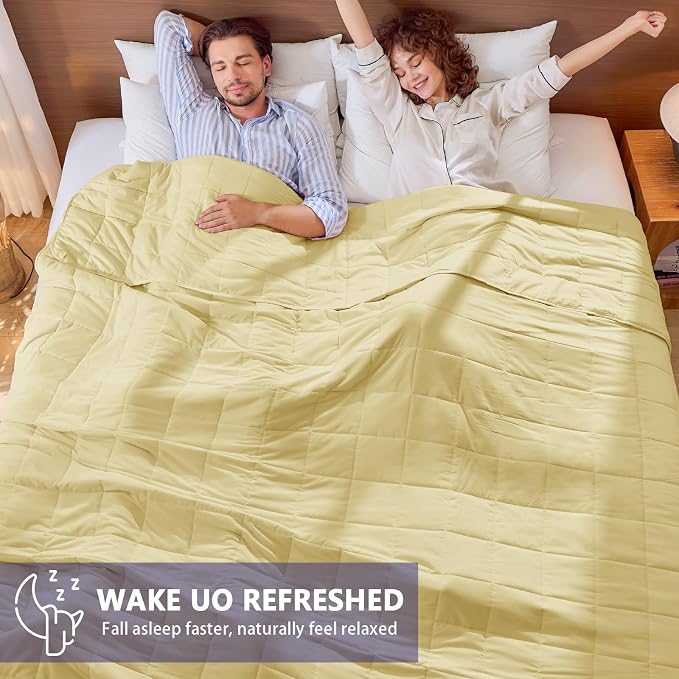 King Size Weighted Blanket for Adults Cooling Heavy Blanket for Sleeping - Image 5