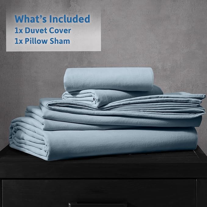 Nestl Stone Blue Duvet Cover King Size - Image 9