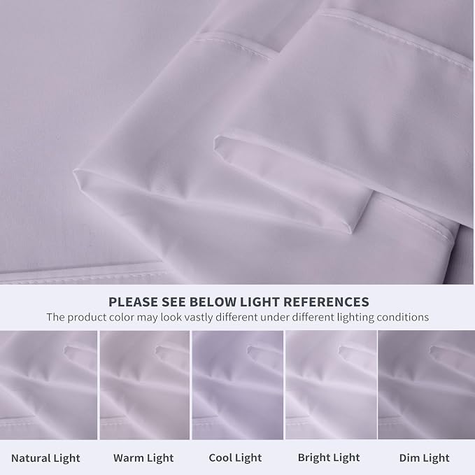 Maple&Stone Twin Flat Sheet 6 Pack, Premium Soft & Breathable, Brushed - Image 4