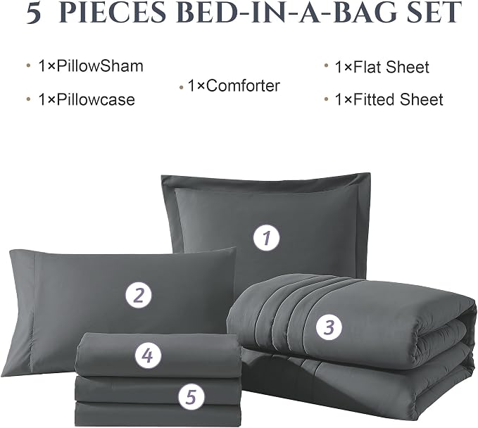 Monbix Twin XL Size Comforter Set - Image 7