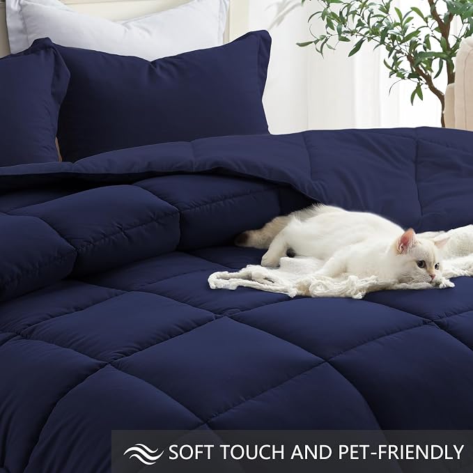 Homelike Moment Queen Comforter Set, Soft Down Alternative Bedding Set - Image 4