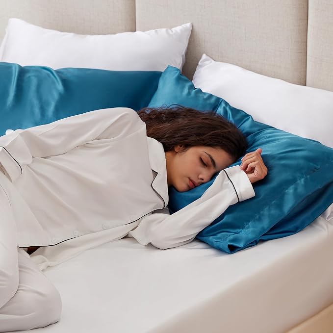 Love's cabin Satin Pillowcase Set of 2 Standard Size 20x26, Cooling Pillow - Image 4