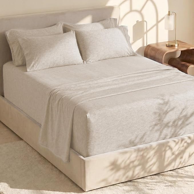 Hearth & Harbor Bed Sheets, Luxury Soft 6 Piece Bed Sheet Set Extra Deep Pocket by HearthHarbor