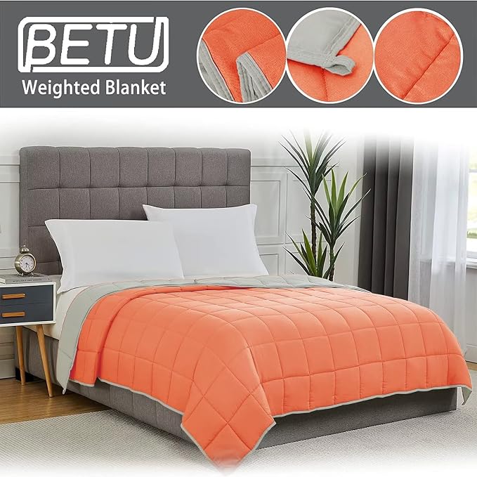 Weighted Blanket for Adults 15lbs, Twin Full Size Cooling Heavy Throw Blanket - Image 2