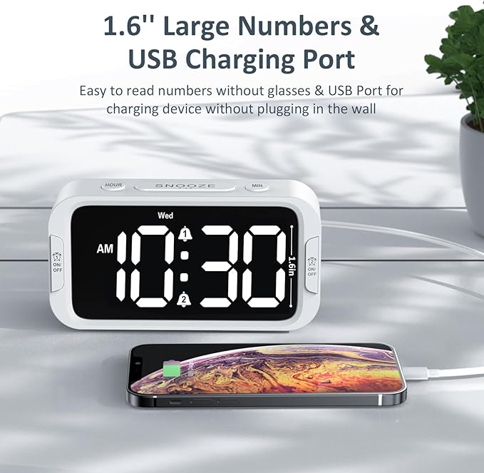 Odokee Digital Dual Alarm Clock - Image 5