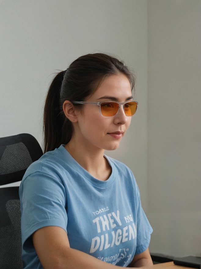 Bloomoak 100% Red Lens Blue Green Light Blocking Glasses- Dual AR Coatings - Image 7