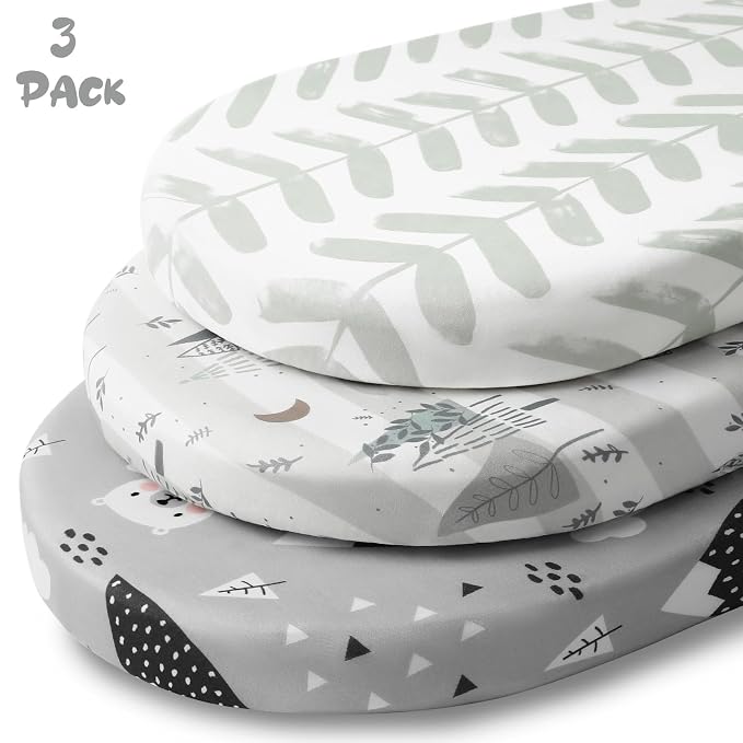 Yoofoss Bassinet Sheets for Baby, Baby Delight, Angelbliss, Soft Breathable - Image 5