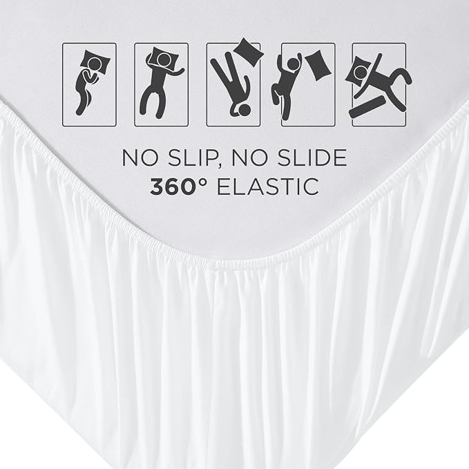 Royale Linens Fitted Sheet Twin XL - Image 5