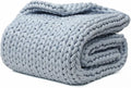 YnM Cooling Weighted Blanket, Handmade Chunky Yarn Knitted Design, Temperature by YNM