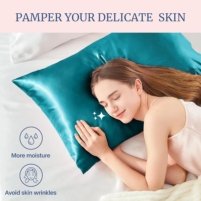 BEDELITE Satin Pillowcase for Hair and Skin, Super Soft and Cooling Similar to - Image 3
