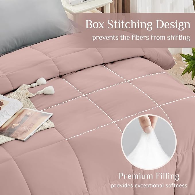 JOLLYVOGUE Full Comforter Set, Ultra-Soft Bed in a Bag Full Size 7 Pieces - Image 3
