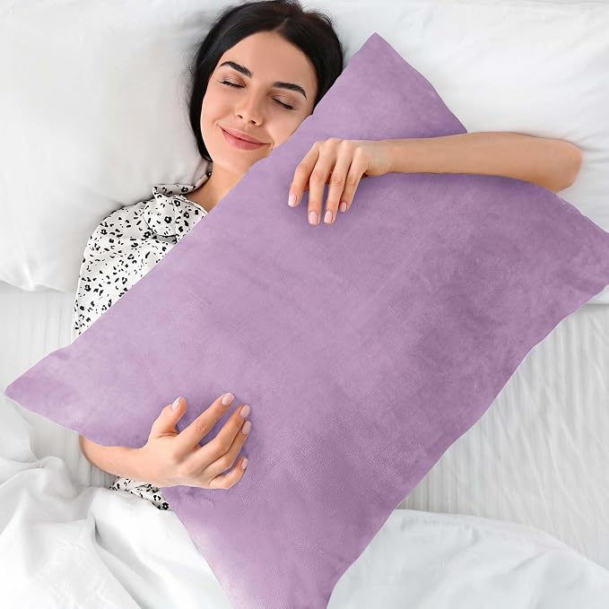 BEDELITE Flannel King Size Pillow Cases Set of 2, Super Soft Fleece Pillowcases - Image 5