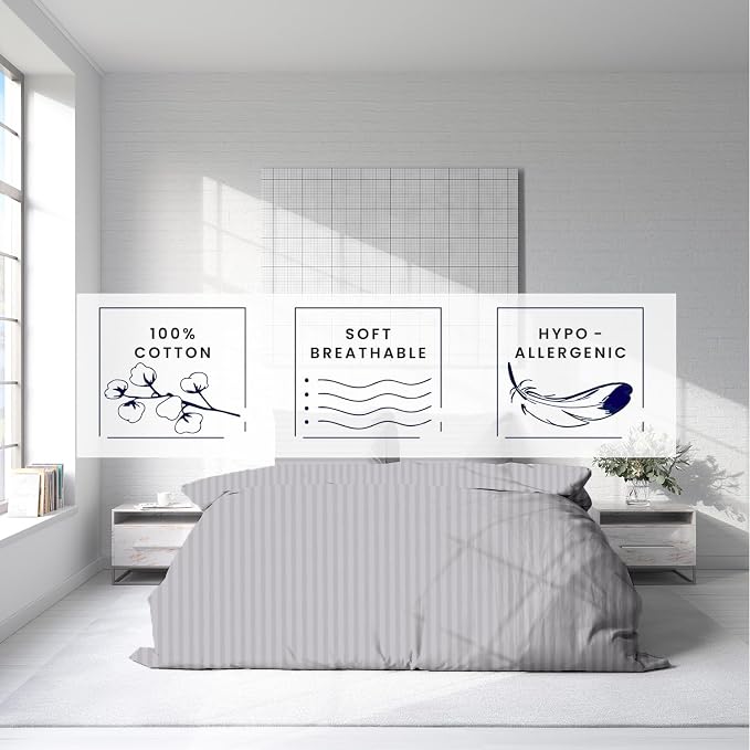 Kotton Culture 120"x98" 1 Pc Oversized King Duvet Cover Only 100% Egyptian - Image 6