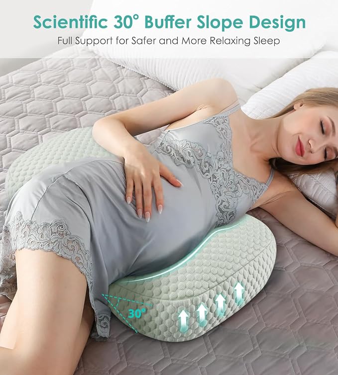 Pregnancy Pillow Cooling for Sleeping, Detachable and Adjustable Double-Sided - Image 4