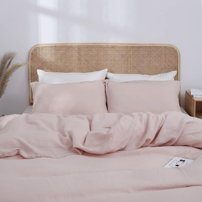 Simple&Opulence 100% Linen Duvet Cover Set 2pcs Basic Style Natural French - Image 7