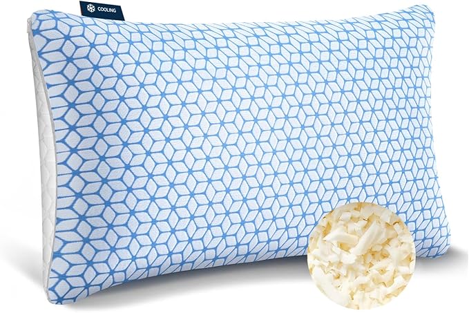 Love Attitude Bed Pillow Queen Size 1 Pack, Shredded Memory Foam Pillow by LoveAttitude