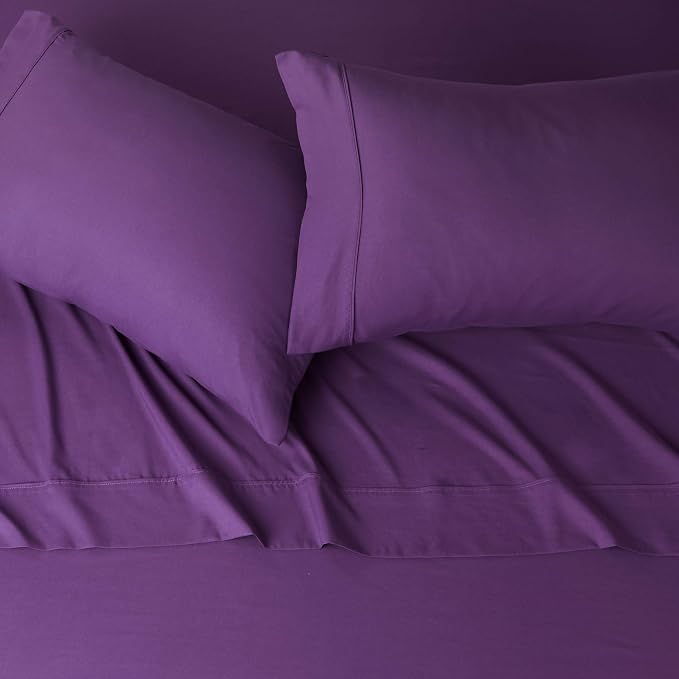 Amazon Basics Breathable Ultra-Soft Microfiber 4 Piece Bed Sheet Set - Image 3