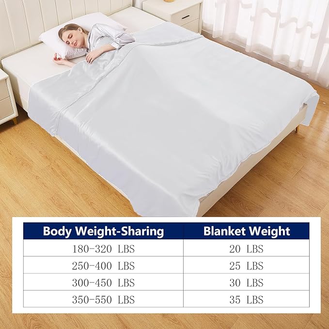 Viscose Made from Bamboo Cooling Weighted Blanket California King Size Heavy - Image 5
