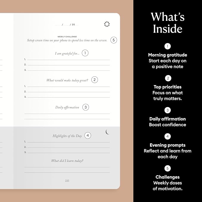 Intelligent Change The Five Minute Journal, Original Daily Gratitude Journal - Image 4